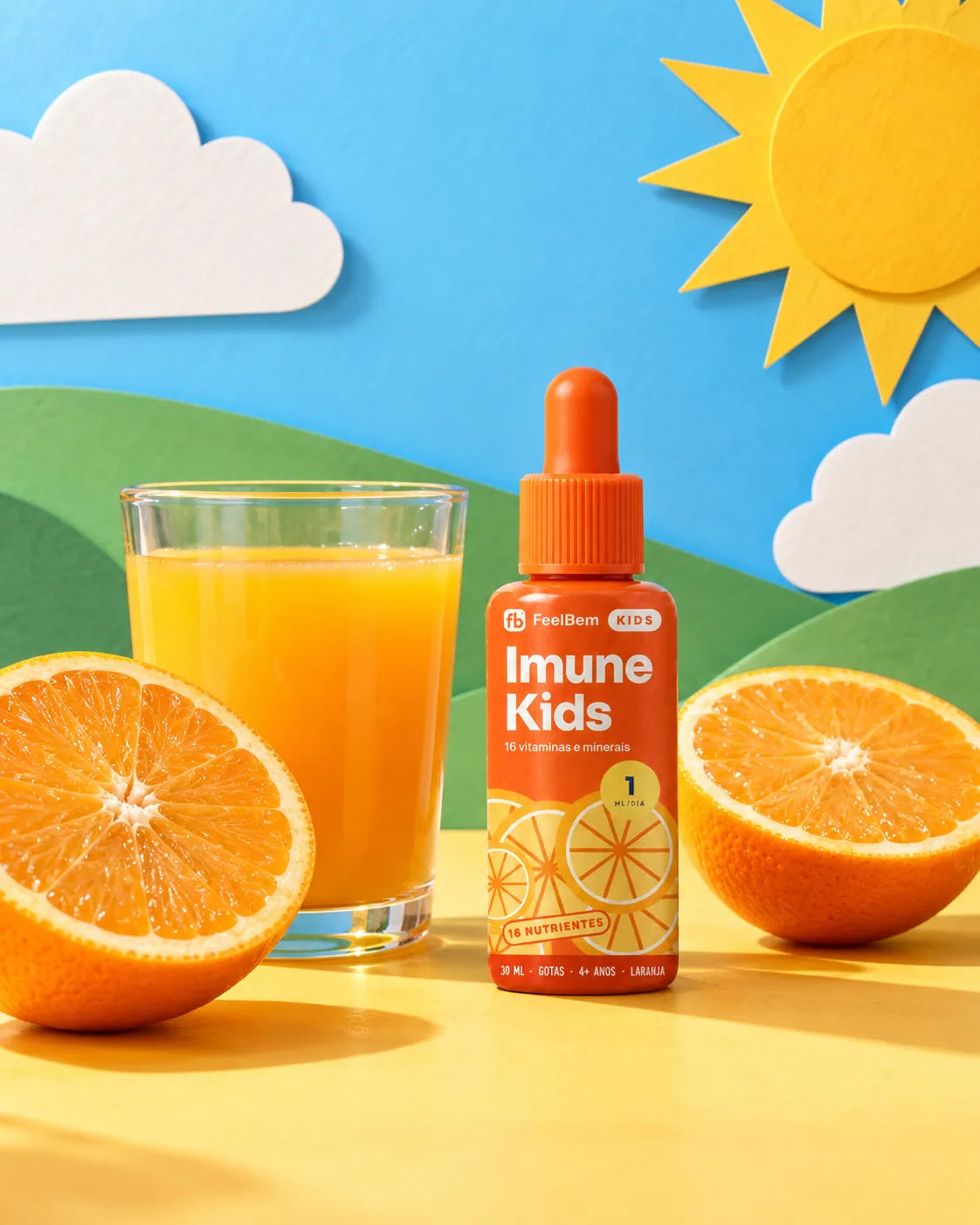 Imune Kids · 16 Vitaminas e Minerais · Gotas 30 ml