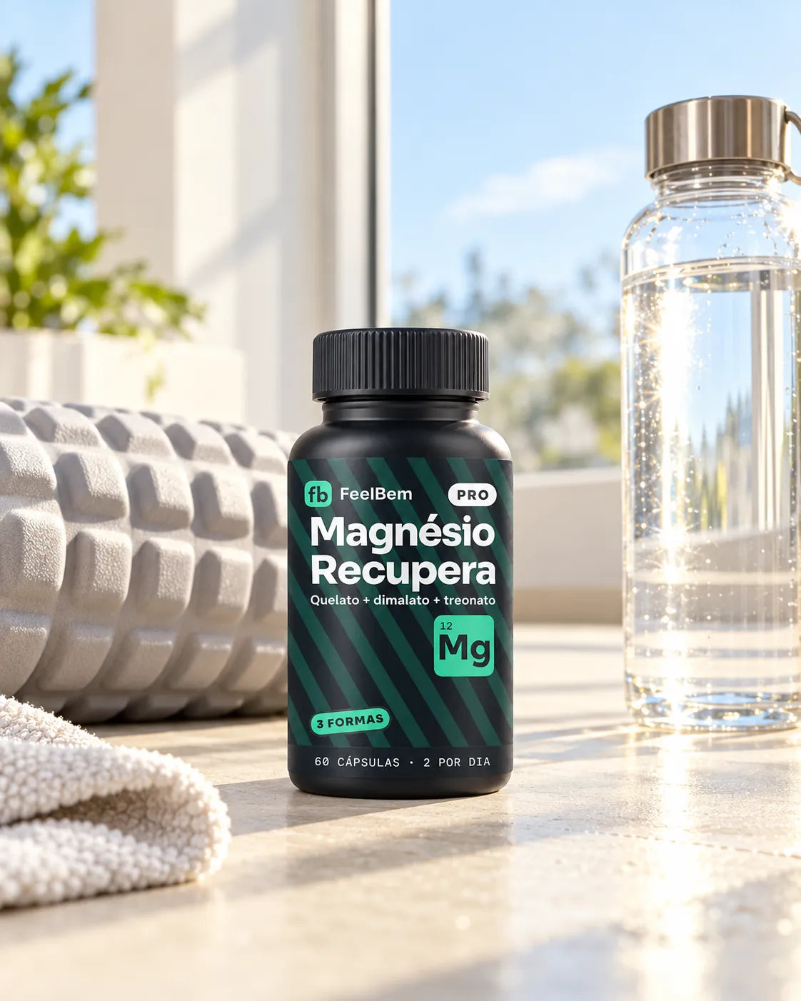 Magnésio Recupera · 3 Formas · 60 Cápsulas